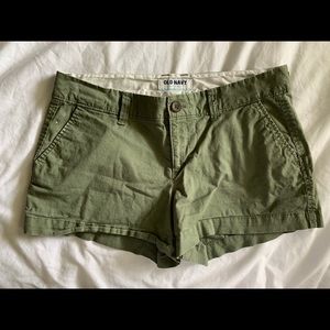 army green chino shorts